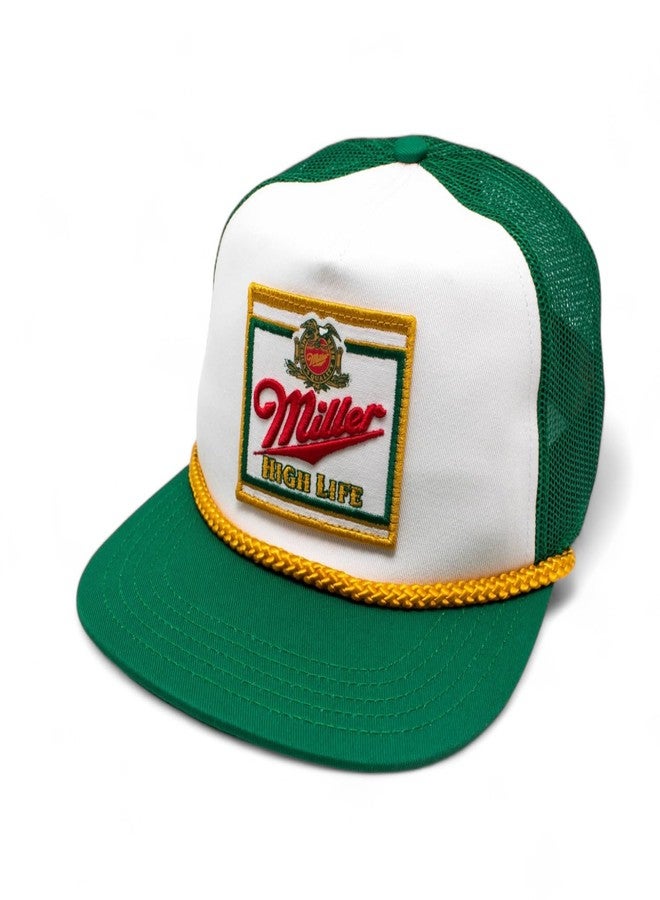 AMERICAN NEEDLE Miller High Life Beer Adjustable Snapback Baseball Hat (23008B-MHL-WHKL) - Image 1