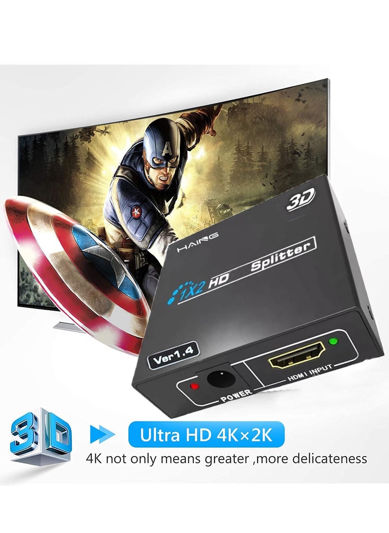 Haing - 4K HDMI Splitter 2 Input 1 Output 3D HD 1080P  V1.4 2 Port HDMI Splitter - Image 1