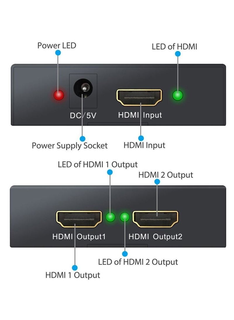 Haing - 4K HDMI Splitter 2 Input 1 Output 3D HD 1080P  V1.4 2 Port HDMI Splitter - Image 1