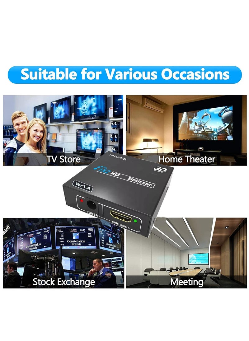 Haing - 4K HDMI Splitter 2 Input 1 Output 3D HD 1080P  V1.4 2 Port HDMI Splitter - Image 1