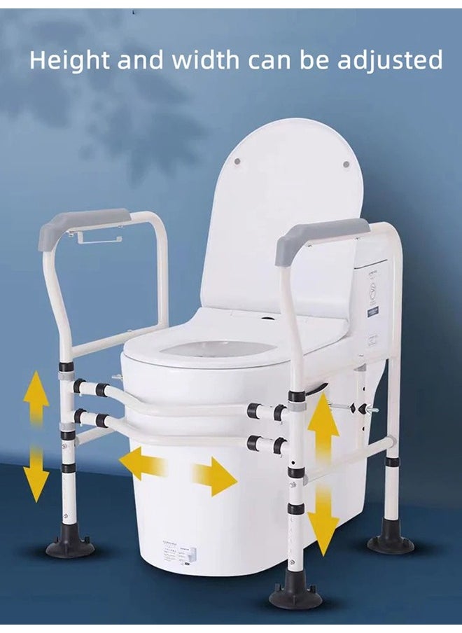 XiuWoo - Toilet Safety Frame Enhanced Support For Elderly And Handicap Individuals Adjustable Width And Non-slip - Image 1