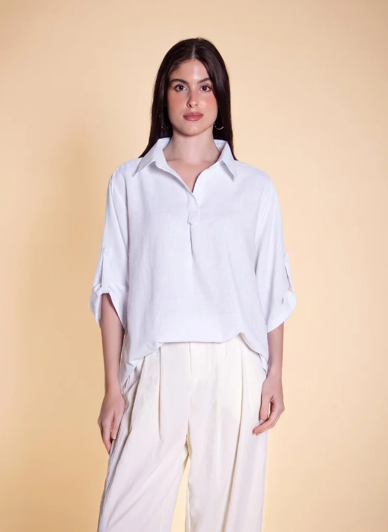 SHAPES OVERSIZED COMFORT BLOUSE