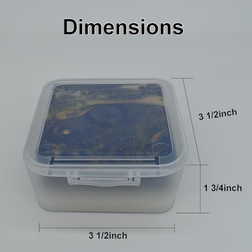 Vonpri Travel Soap Dish, Soap Box Case with Bar Soap Saver Pad Portable Soap Rest for Bathroom Shower Home Outdoor Gym Fitness Vonpri (Clear) - Image 4