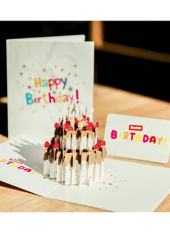 LKTOCAFT Fancy Elegant Design 3D Pop-Up Card, Greeting Card for Birthday, Sturdy and Solid Cardstock Gift Card with Envelope and Thank You Card  - Image 2