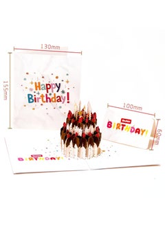 LKTOCAFT Fancy Elegant Design 3D Pop-Up Card, Greeting Card for Birthday, Sturdy and Solid Cardstock Gift Card with Envelope and Thank You Card  - Image 5