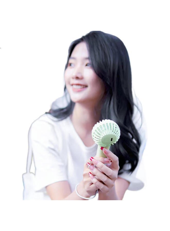 kelleia Kalai'Ao Handheld Mini Fan, Portable Usb Rechargeable Fan, For Outdoor, Office, Dorm, Desktop, Small Electric Fan Dc03, Purple - Image 1
