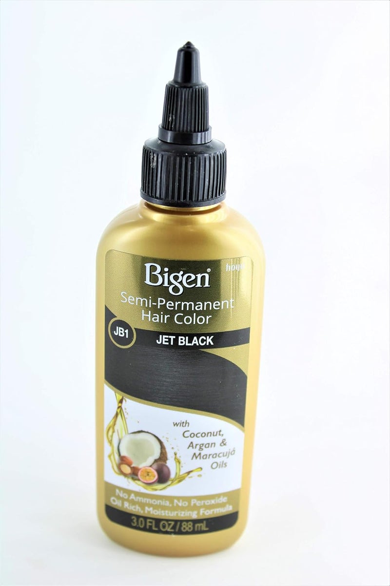 Bigen Semi-Permanent Hair Color in Jet Black with Coconut, Argan & Maracujá Oils - 3.0 Fl Oz - Image 2