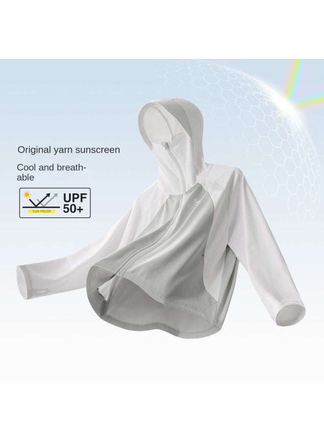 camel Ice-cool Quick-dry Kids Sun Protection Jacket 2025 Summer New Collection, Boys And Girls Uv-blocking Cape Sunscreen Outerwear - Image 2