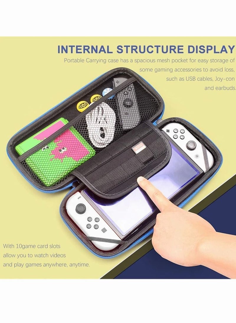 Carrying Case for Nintendo Switch Super Mario Protective Cover Portable Travel Hard Case Bundle - Image 3