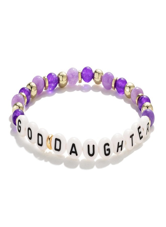 FERVENT LOVE Godmother Proposal Gift, Gifts from Godchild, Goddaughter Gifts, Matching Stretch Beaded Bracelets, FLBR03C - Image 3