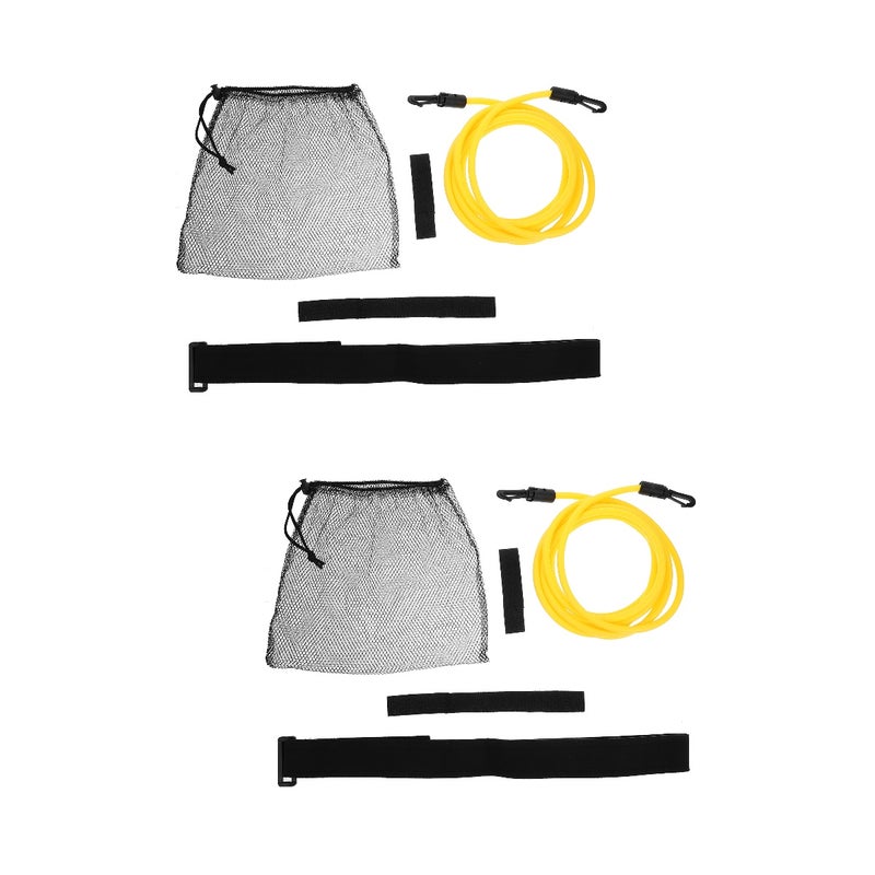 2 Sets Swimming Resistance Band Swim Training Tether Swimming Gears Swim Training Tools - Image 1