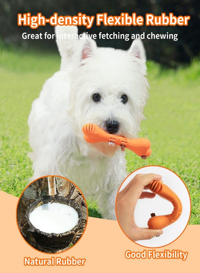 SCHITEC Puppy Chew Toys, [2 Pack] Interactive Treat Dispensing Puzzle Toy for Small Dogs, Tough Rubber Teething Dog Bones for Puppies - Image 5