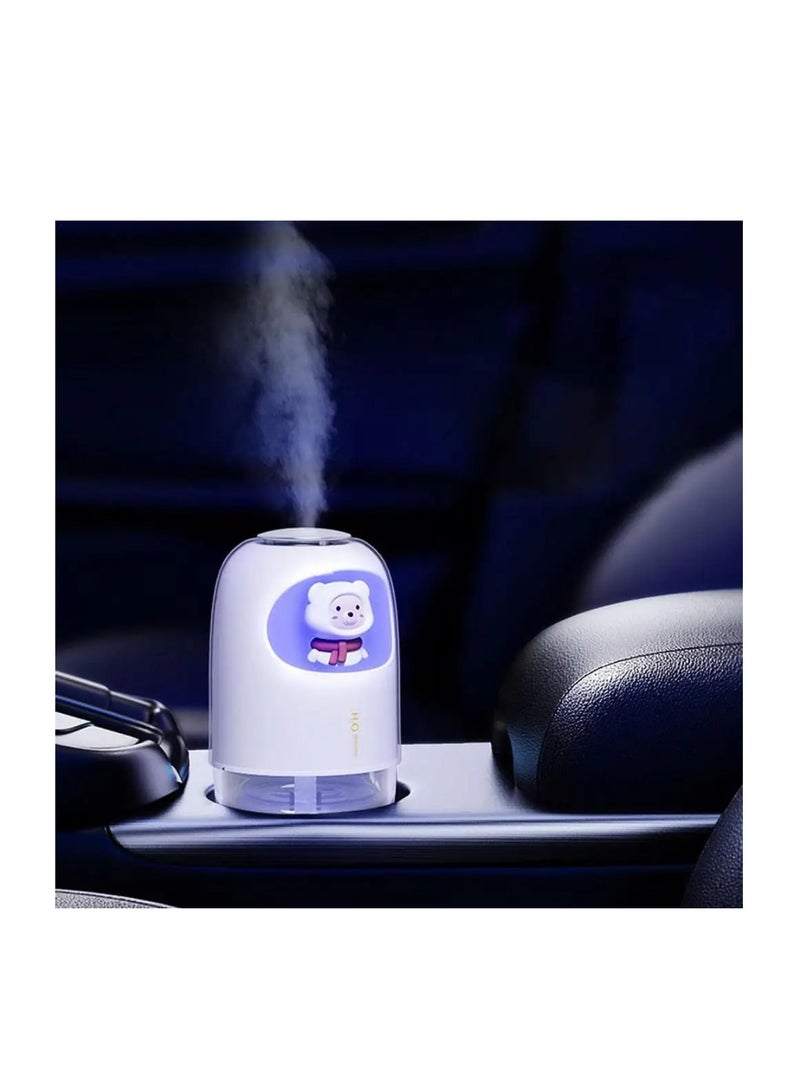 DIGI CORE 150ML Cute Pet Humidifier Mini Office Desktop Air Conditioner Room Air Humidification USB Small Household Heavy Mist Spray Colorful Aroma Diffuser - Image 3