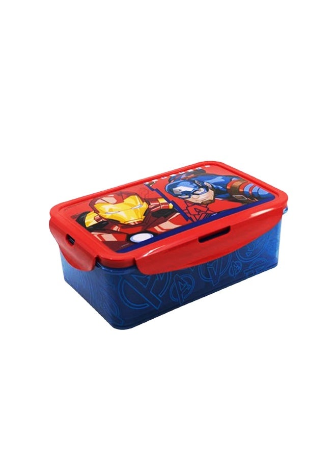 Stor Avengers Removable Compartment Lunch Box for Kids – 1190ml BPA-Free Reusable Bento Lunch Container with Multiple Sections, Secure Lock Lid, Lightweight Durable Food Storage Box for School, Travel & Everyday Use - Image 1