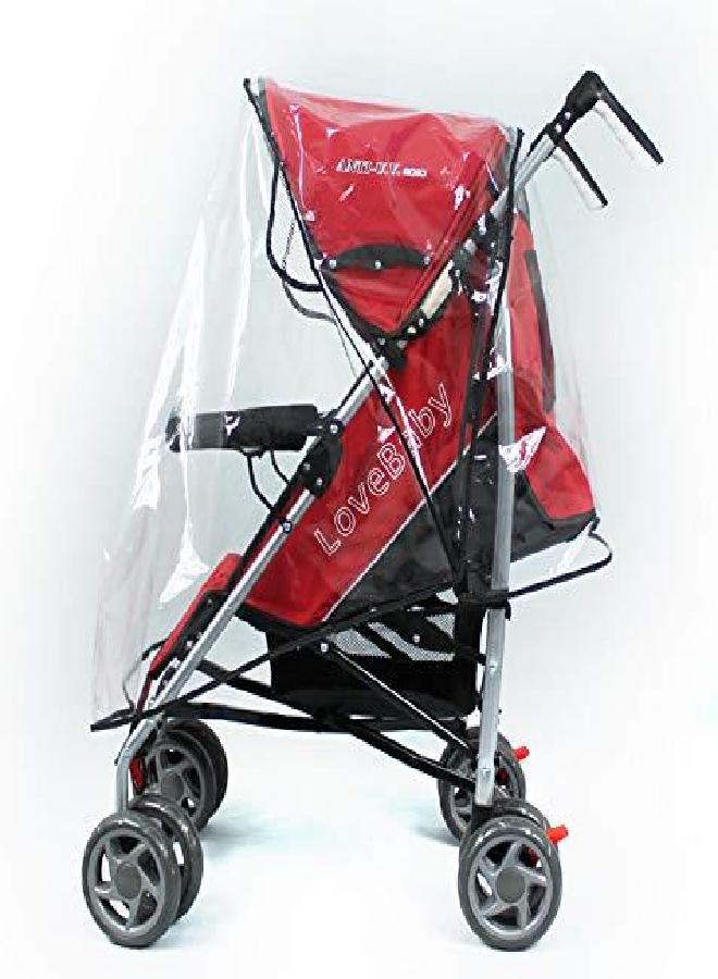 FASOTY FASOTY Stroller Rain Cover Universal Waterproof Baby Stroller Cover, Rain Cover for Stroller, Jogging Stroller Rain Cover, Pushchairs Stroller Weather Shield for Wind Snow Dust, Ventilation Clear - Image 3