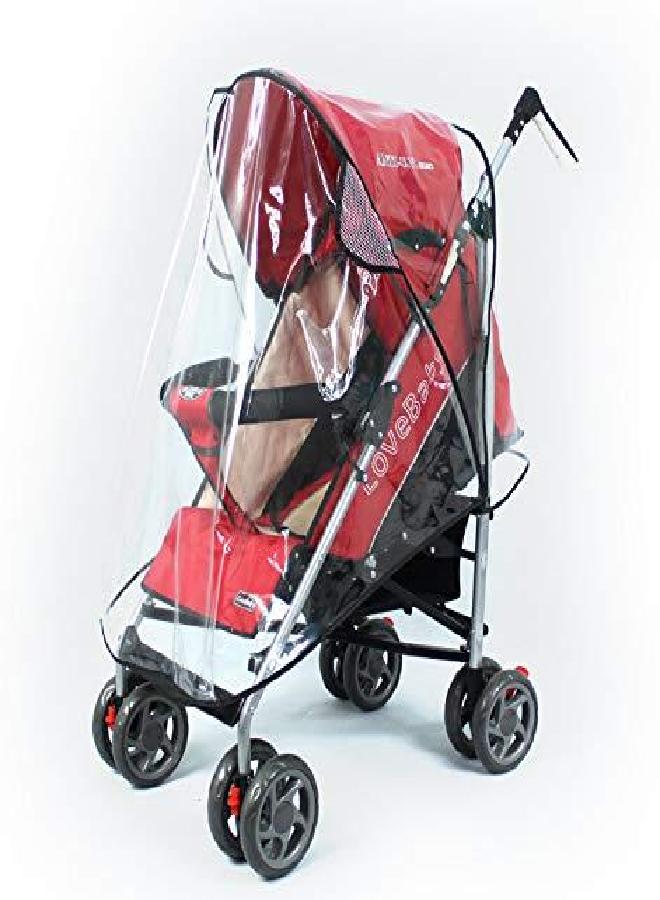 FASOTY FASOTY Stroller Rain Cover Universal Waterproof Baby Stroller Cover, Rain Cover for Stroller, Jogging Stroller Rain Cover, Pushchairs Stroller Weather Shield for Wind Snow Dust, Ventilation Clear - Image 4