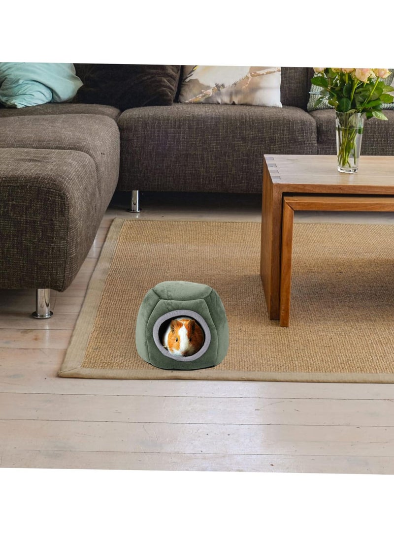 GGOOT 2pcs Hamster Cotton Nest Small Pets House Guinea Pig Bedding Hamster Hut Plush Bedding Set Plushy Pets Winter Bedding Small Pet House Guinea Pigs House Cave Hamster Winter Bed Yurt - Image 3