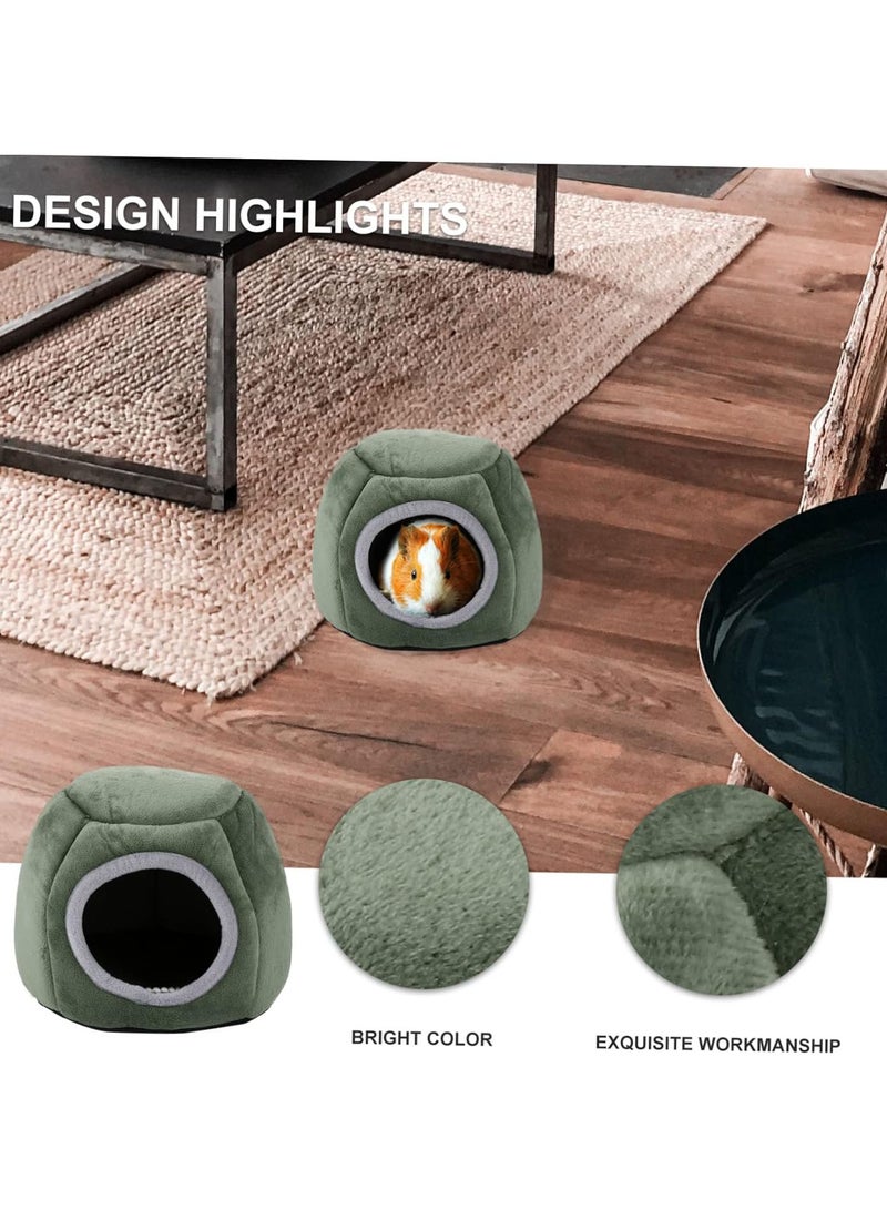 GGOOT 2pcs Hamster Cotton Nest Small Pets House Guinea Pig Bedding Hamster Hut Plush Bedding Set Plushy Pets Winter Bedding Small Pet House Guinea Pigs House Cave Hamster Winter Bed Yurt - Image 4
