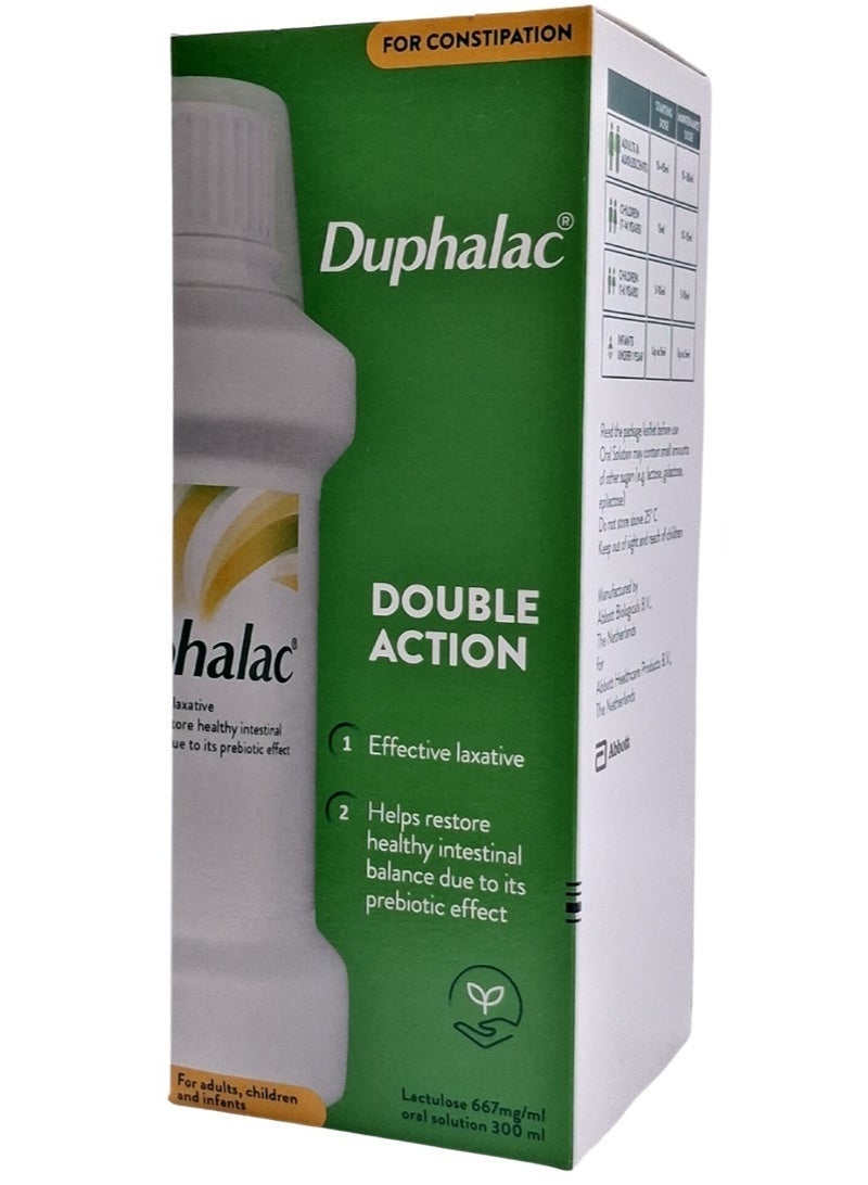 Duphalac Syrup 300ml (Supports Digestive Health & Relieves Constipation) - Image 1
