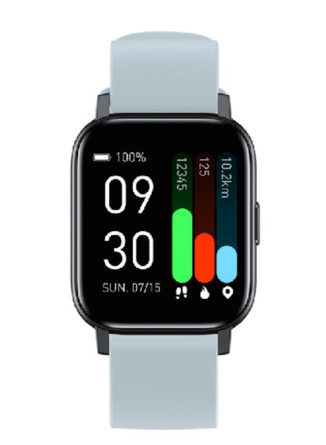 AROAQ GTS1 Smart Sports Watch – 1.3" HD Display, Heart Rate, SpO2 & BP Monitoring, Body Temperature, Fitness Tracker with 16 Sports Modes, Waterproof, Men & Women - Light Blue - Image 2