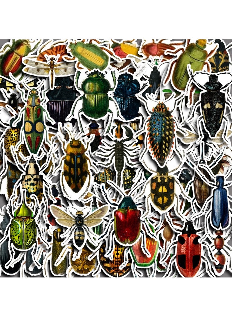 50 Pcs Lifelike Bug Stickers Pack for Kids Teens Adults Waterproof Vinyl Insect Stickers and Decals for Water Bottle Laptop Luggage Hydro Flask Car Bike Bicycle - Image 5