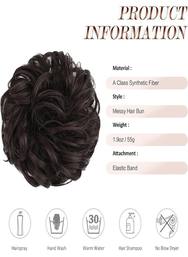 برافراجيا مجموعة وصلات شعر برافراجيا كومبو، وصلات شعر قطنية دانتيلية، وصلات شعر شينيون، وصلات شعر مرفوعة للنساء لحفلات الزفاف والمناسبات الأخرى (Bun-32-3). - Image 5