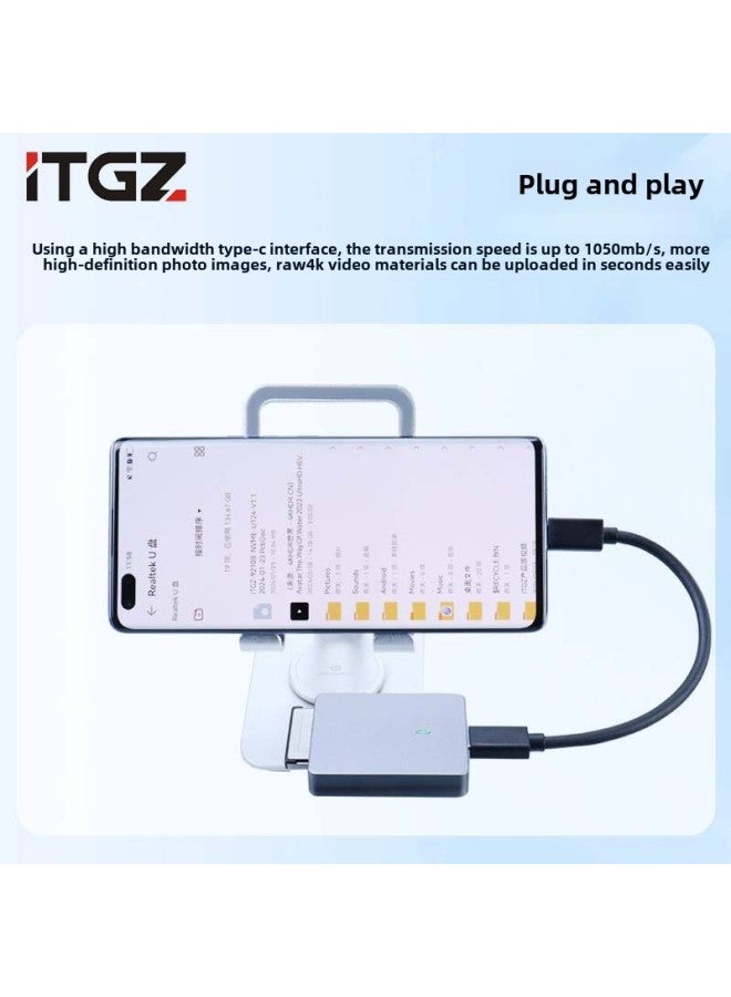 ITGZ CFE-B Card Reader Camera Memory CFexpress Typec Interface High Speed Reader-Color:"CFE-B Reader" With Two Lines  - Image 5