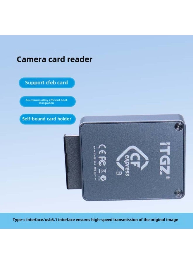 ITGZ CFE-B Card Reader Camera Memory CFexpress Typec Interface High Speed Reader-Color:"CFE-B Reader" With Two Lines  - Image 3