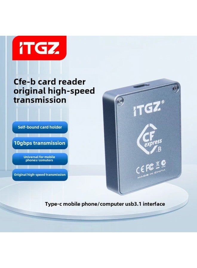ITGZ CFE-B Card Reader Camera Memory CFexpress Typec Interface High Speed Reader-Color:"CFE-B Reader" With Two Lines  - Image 2