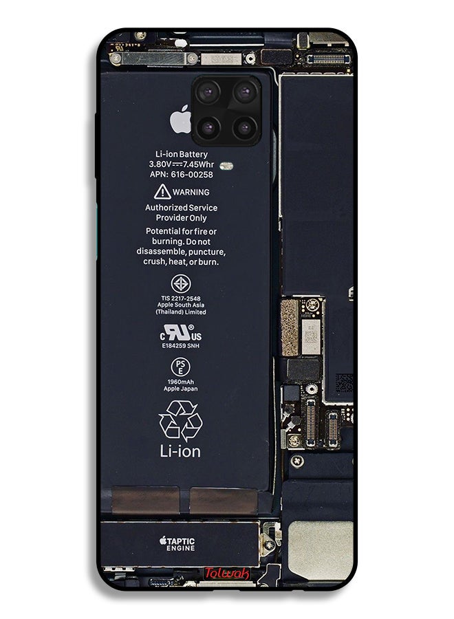 Tolwak غطاء حماية لهاتف Xiaomi Redmi Note 9 Pro بنمط دائرة كهربائية - Image 2