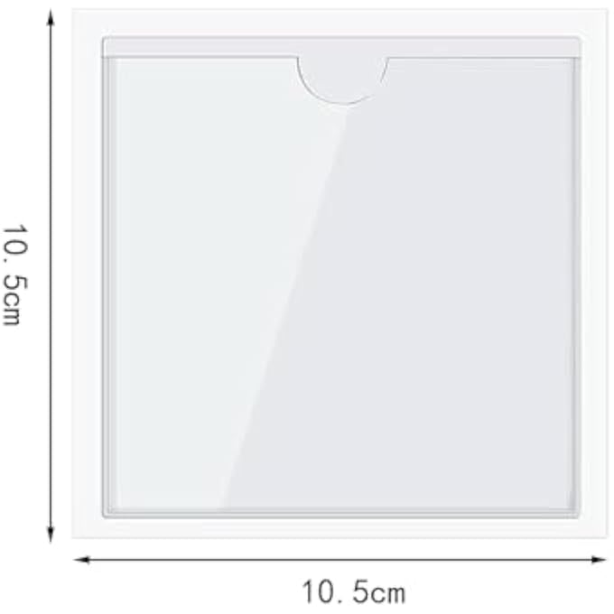 rayihni 5 Pcs Car Tax Disc Holder, Self Adhesive Car Permit Holders Windscreen Parking Permit Holder Clear Square PVC Badge Protector for Car,Van,Caravan, Photos and Tickets (105X105mm) - Image 2