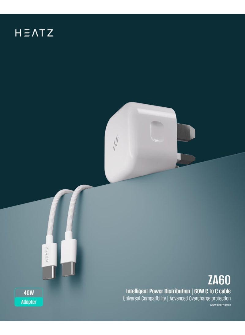HEATZ محول طاقة 40 واط مع كابل 60 واط - Image 2
