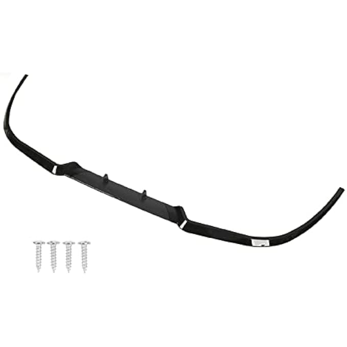 Haofy Sporty Style ABS Front Bumper Lip Separator for, with Long Service Life (Bright Black) - Image 1
