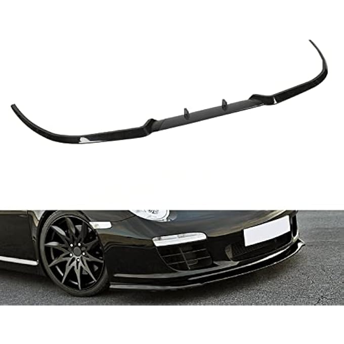 Haofy Sporty Style ABS Front Bumper Lip Separator for, with Long Service Life (Bright Black) - Image 5