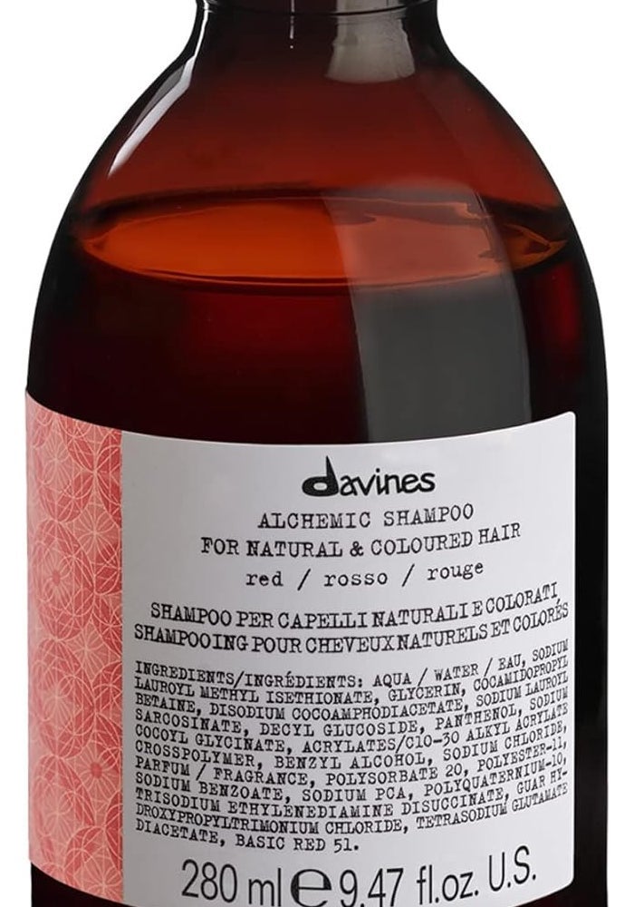 Davines Alchemic Shampoo Red for Natural & Coloured Hair - 280 ml - Image 1