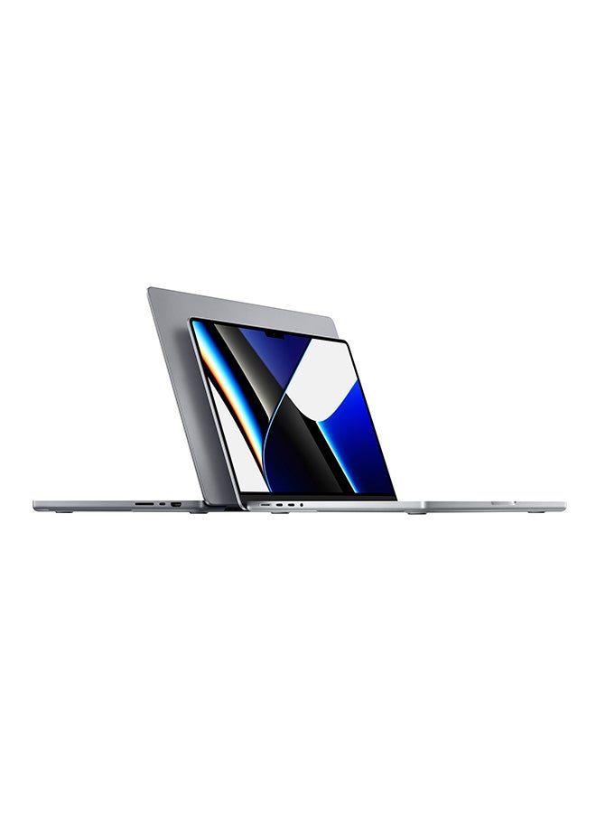 ابل  ماك بوك برو MK1E3، شاشة ليكويد ريتينا XDR مقاس 16 بوصة، معالج M1 برو، وحدة معالجة مركزية بعشرة أنوية ووحدة معالجة رسومات بستة عشر نواة، ذاكرة وصول عشوائي 16 جيجابايت، قرص صلب SSD بسعة 512 جيجابايت، يدعم اللغتين الإنجليزية والعربية، لون فضي الإنجليزية/العربية فضى - Image 5
