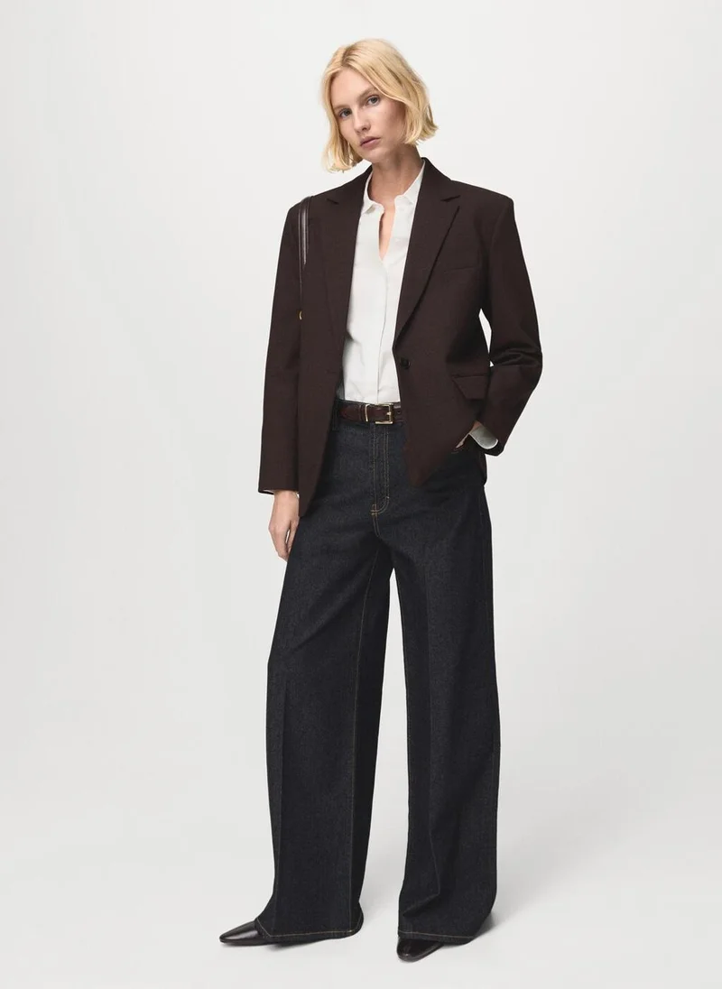 MANGO Slim-fit poplin shirt