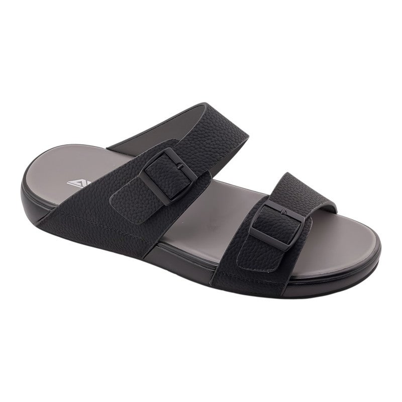 إيت صندل عربي يدوي الصنع للرجال من AET | شبشب رجالي خارجي | شبشب مفتوح من الأمام للاستخدام اليومي | جلد عربي أصلي مع ابزيم| تصميم عربي جديد | نعل داخلي مطابق للون| مريح وخفيف الوزن - Image 1