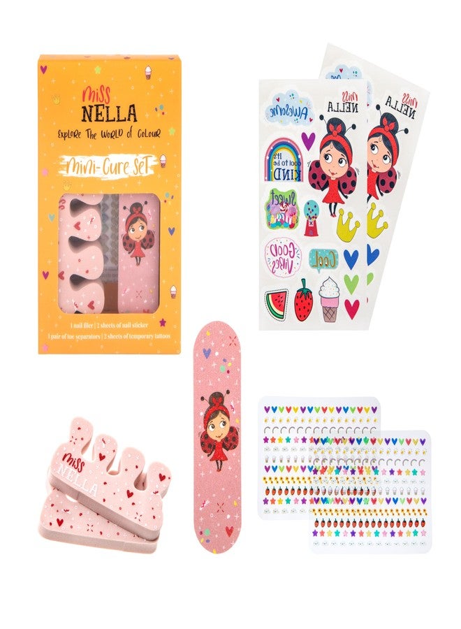 MISS NELLA Kids Makeup & Nail Polish Set for Little Girly Girls, Safe and Fun Gift - Hypoallergenic, Dermatologically Tested Kid-Friendly, Non-Toxic, Cosmetic Bag Included - Special Edition - Image 3