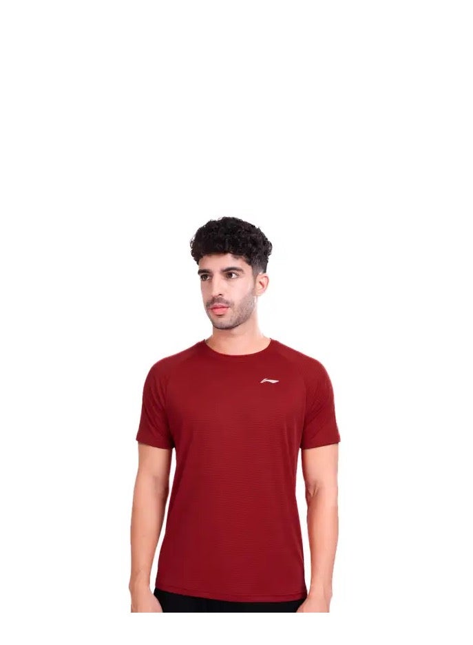 Li-Ning LINING RAGLAN ROUND NECK-T SHIRT- (RED) (ATST993-2-XL) - Image 1