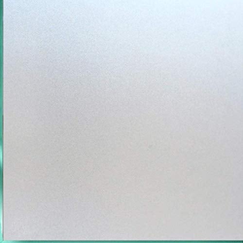Coavas Window Privacy Film Frosted Glass Static Cling UV Sun Blocking Heat Control Window Tint Day and Night Insulation Home Bathroom Door Decorative Frosting Cover 236 x 1575 Inch Pure