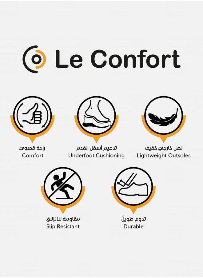Le Confort - Cross Strap Slip-On Flat Sandals - Image 1