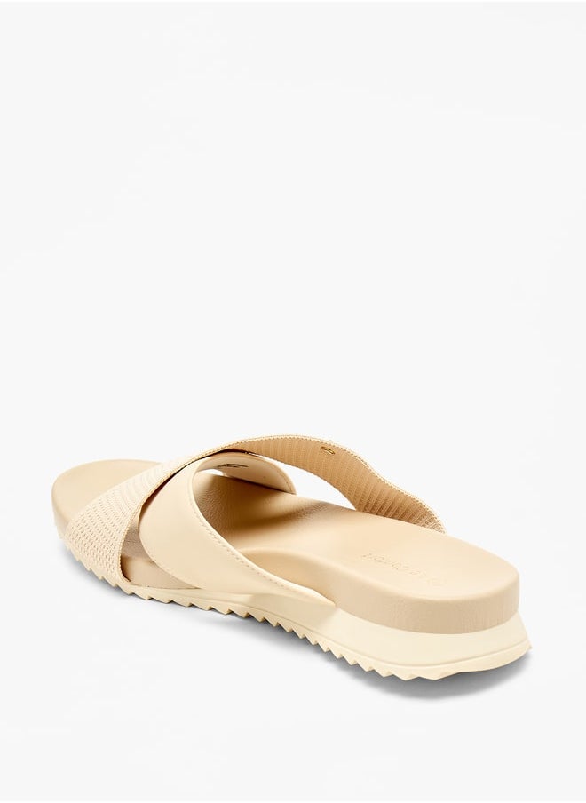 Le Confort - Cross Strap Slip-On Flat Sandals - Image 1