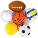 MCPINKY 6PCS Foam Stress Balls Bulk 25inch Mini Sports Squeeze Balls Basketball Football Baseball Soccer Tennis Volleyball Toys for Kids Adults Party Favors - Image 4