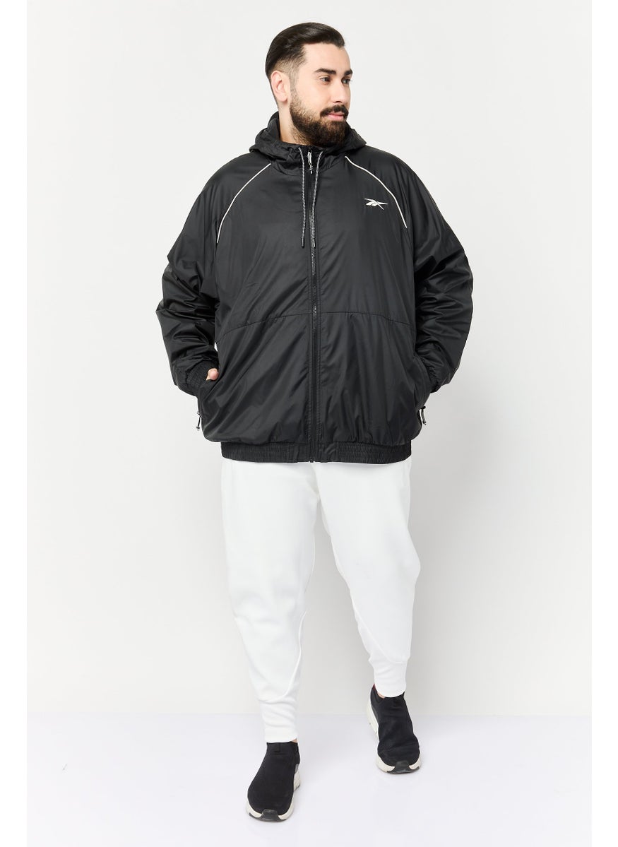Reebok Men Sportswear Fit Hooded Training Jackets, Black  - Image 2
