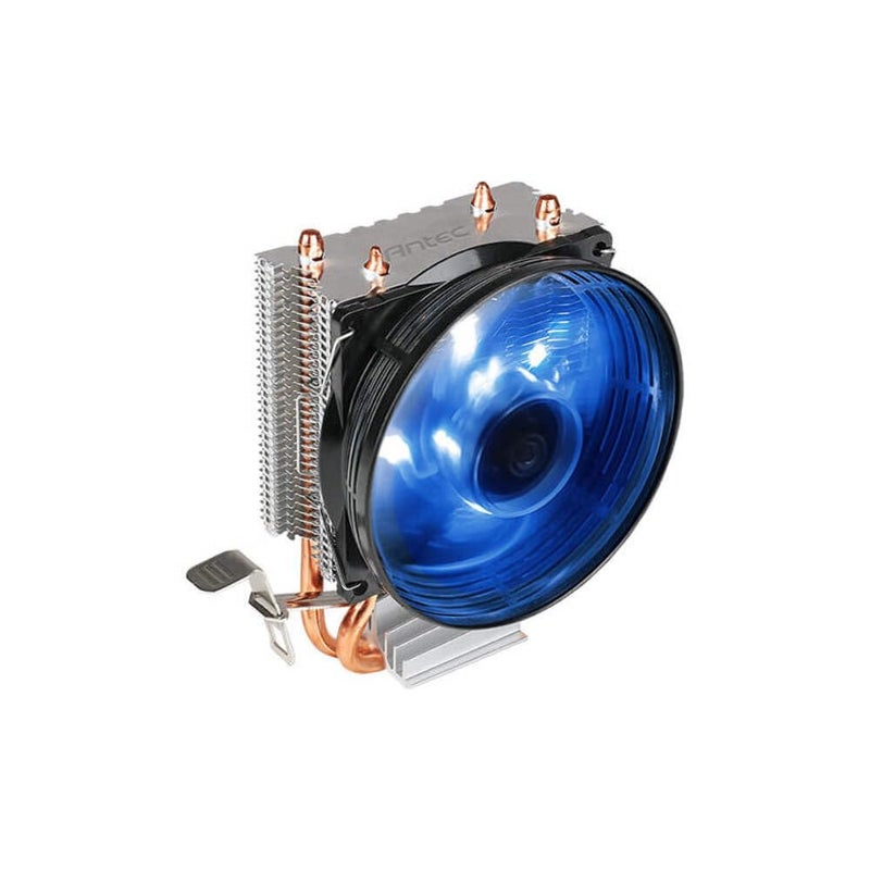 Antec A30 Pro Tower Air Cooler for CPU with 90mm Blue LED Fan, Comes with 2 Direct Touch Copper Heat Pipes and Aluminium Heatsink Fins for Efficient Cooling, Supports Intel & AMD Sockets - Image 3