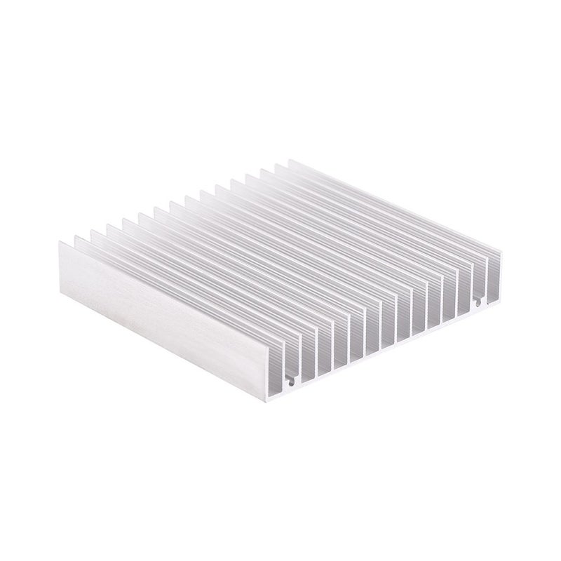 Aluminum Heat Sink 100x100x18MM with 16 Cooling Fins for Computer Power IC LED Thermal Dissipation - Image 2