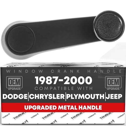 T1A Window Crank Handle DriverPassenger Upgraded metal Compatible with 19951997 Dodge RAM 1500 2500 3500 9195 Dodge Caravan 9297 Dodge B150 B250 B350 B1500 B2500 B3500 OEM 4415820Meta - Image 1