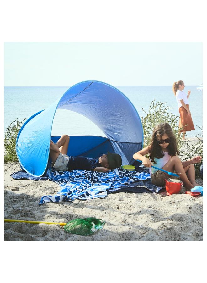 Zaboon Beach Towel, Blue/Floral Pattern, 100X180 Cm - Image 4