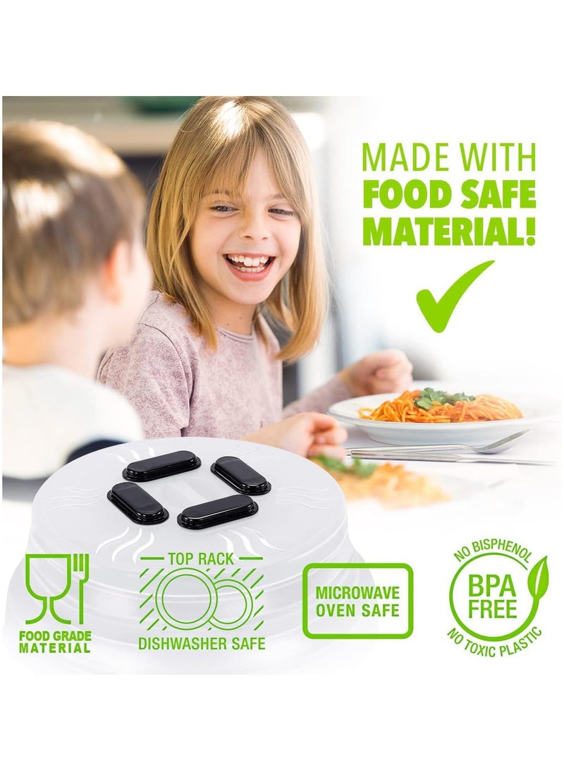 Magnetic Microwave Food Cover, Microwave Splash Cover, Microwave Pan Cover, Microwave Pan Cover, Oven Cooking Anti Splash Protective Cover with Steam Vent - Image 5